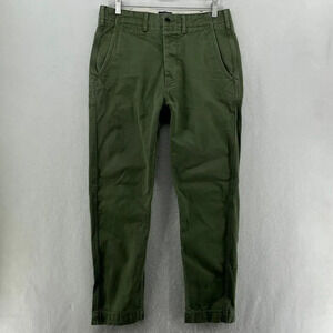 Levi's Jeans Men's Sz 30x30 Green Cotton Chino Tapered Mid-Rise Slash Pockets
